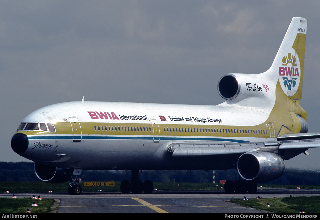 Aircraft Photo of 9Y-TGJ | Lockheed L-1011-385-3 TriStar 500 | BWIA International - Trinidad and Tobago Airways | AirHistory.net #514782