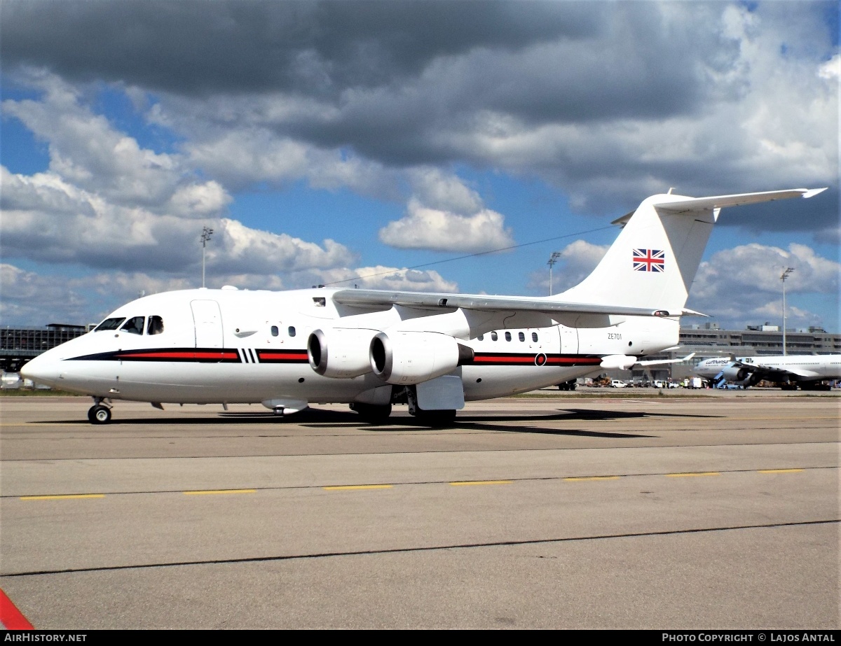 Aircraft Photo of ZE701 | British Aerospace BAe-146 CC.2 | UK - Air Force | AirHistory.net #514796