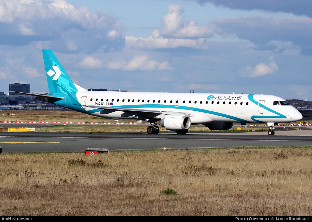 Aircraft Photo of I-ADJU | Embraer 195LR (ERJ-190-200LR) | Air Dolomiti | AirHistory.net #514845