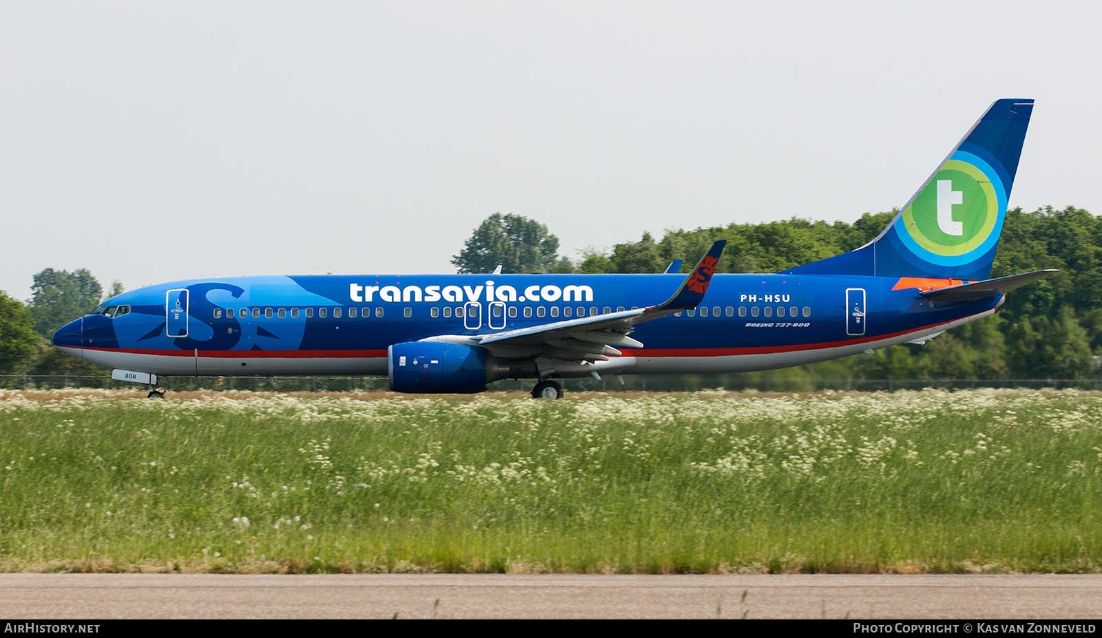 Aircraft Photo of PH-HSU | Boeing 737-8BK | Transavia | AirHistory.net #514847