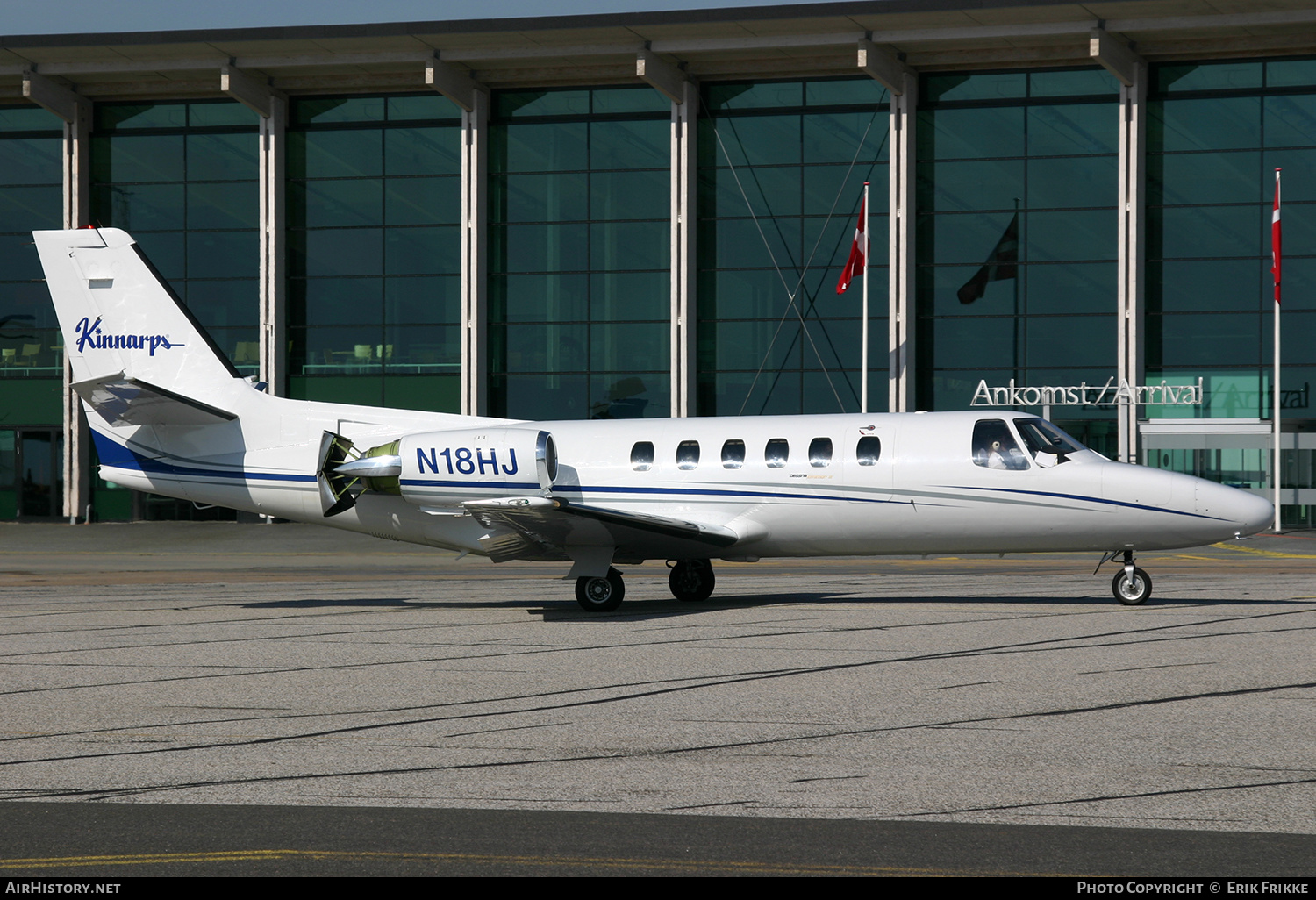 Aircraft Photo of N18HJ | Cessna 550 Citation II | Kinnarps | AirHistory.net #514899