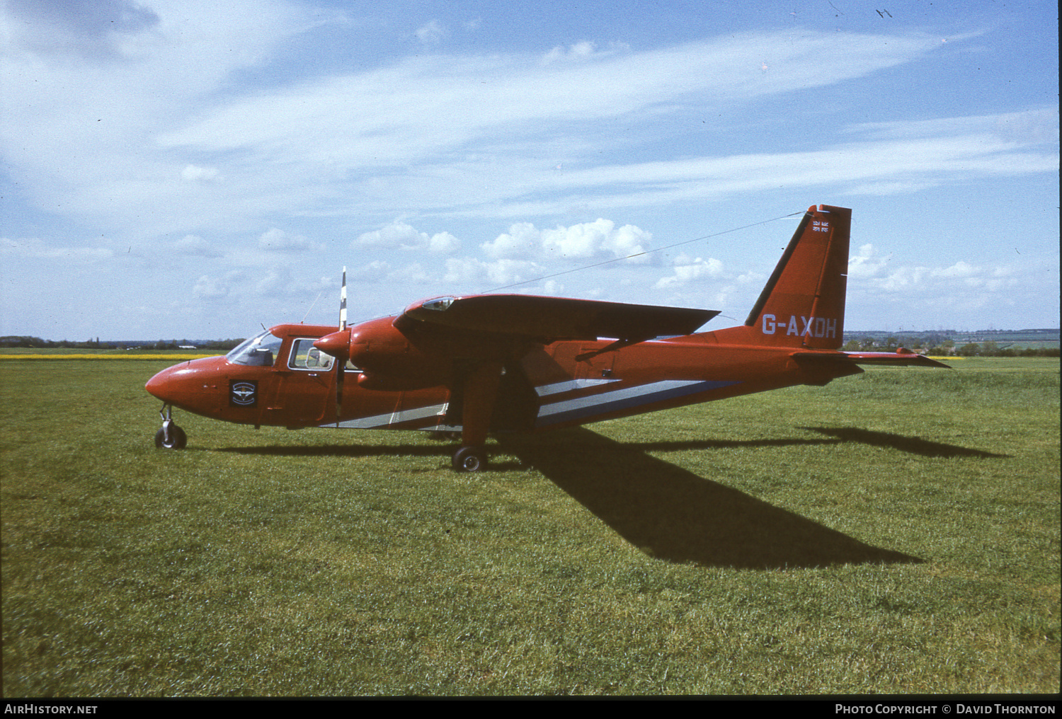 Aircraft Photo of G-AXDH | Britten-Norman BN-2A Islander | Skybird Parachute School | AirHistory.net #514919