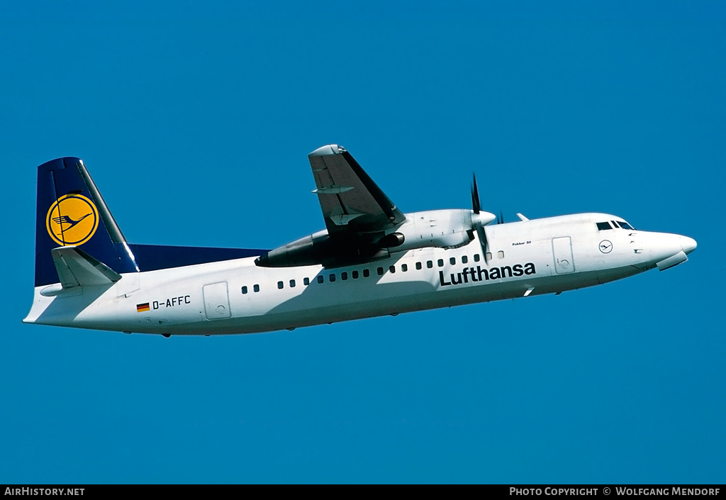 Aircraft Photo of D-AFFC | Fokker 50 | Lufthansa | AirHistory.net #514962