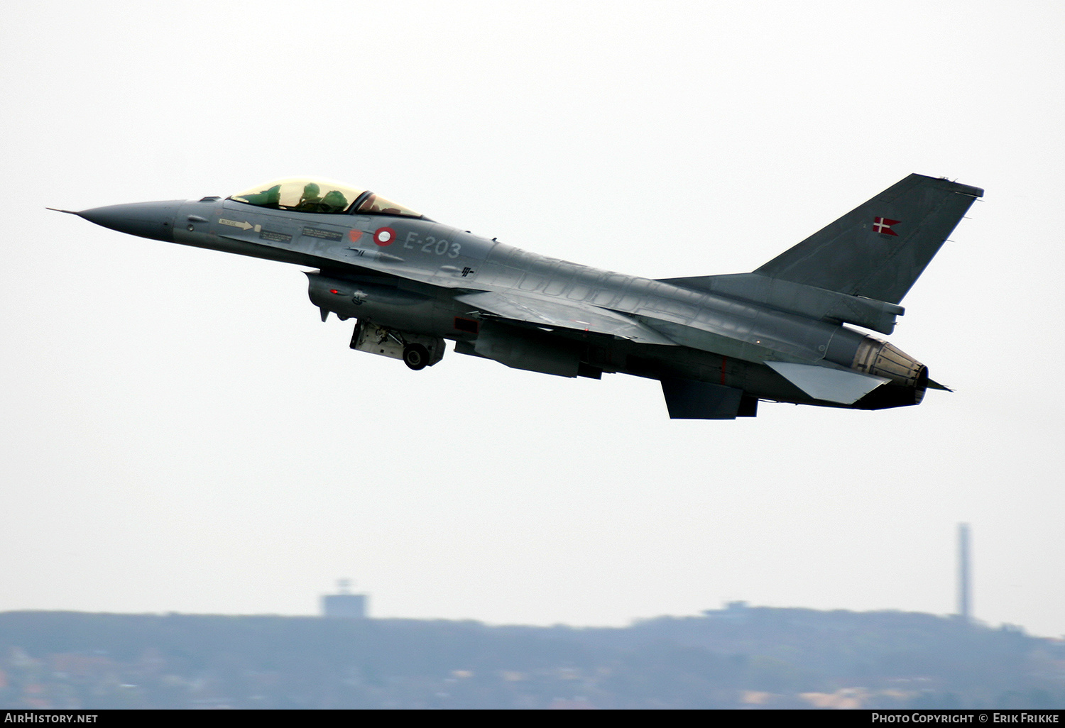 Aircraft Photo of E-203 | General Dynamics F-16A Fighting Falcon | Denmark - Air Force | AirHistory.net #514985