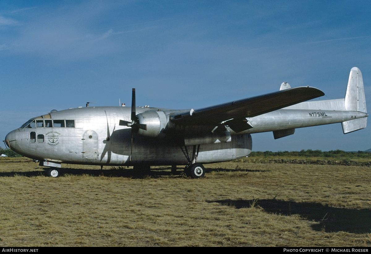 Aircraft Photo of N175ML | Fairchild C-119F Flying Boxcar | Marine Lumber Company | AirHistory.net #515028