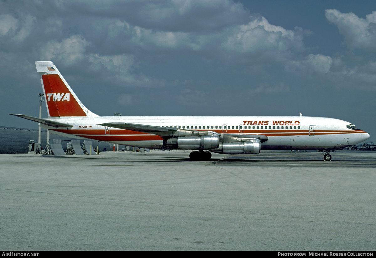 Aircraft Photo of N746TW | Boeing 707-131B | Trans World Airlines - TWA | AirHistory.net #515034