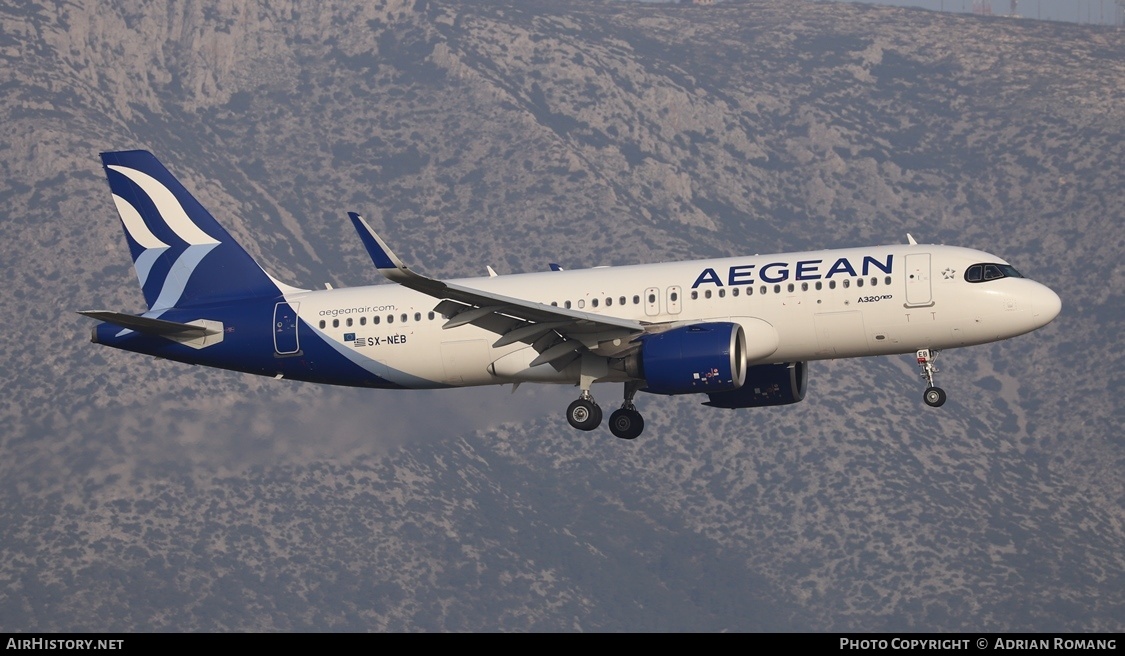 Aircraft Photo of SX-NEB | Airbus A320-271N | Aegean Airlines | AirHistory.net #515037