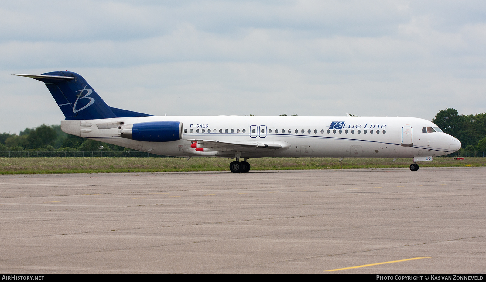 Aircraft Photo of F-GNLG | Fokker 100 (F28-0100) | Blue Line | AirHistory.net #515043