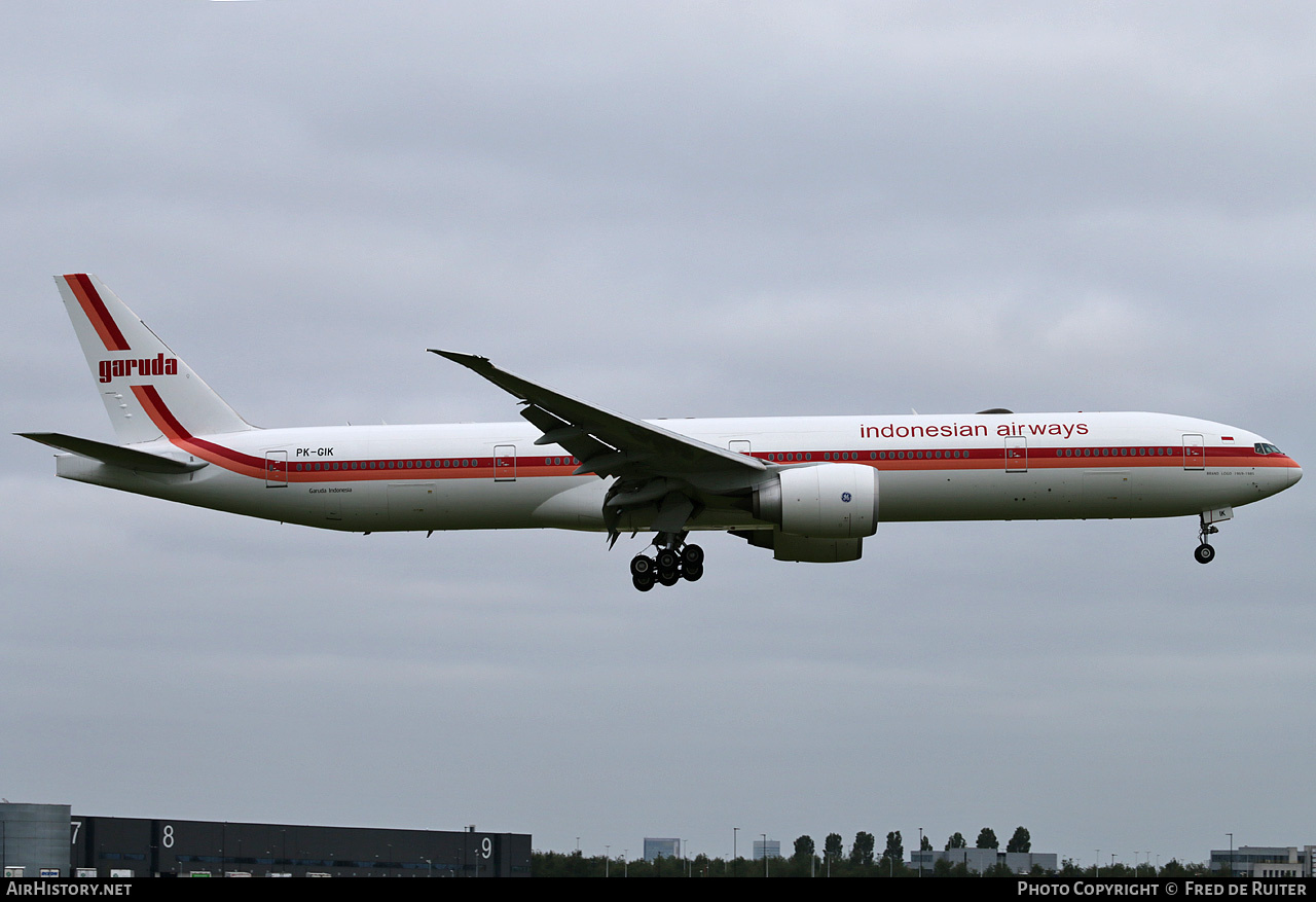 Aircraft Photo of PK-GIK | Boeing 777-3U3/ER | Garuda Indonesia | Garuda Indonesian Airways | AirHistory.net #515055