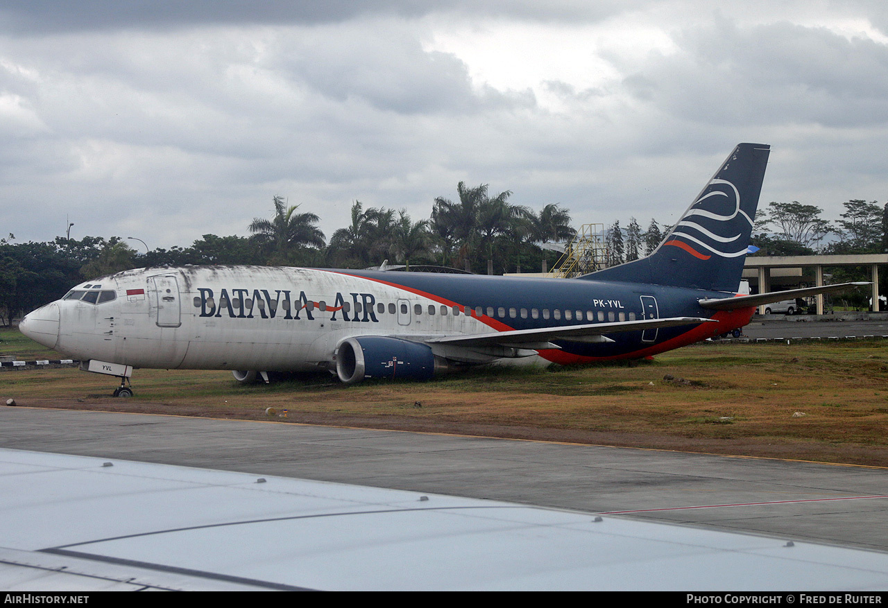 Aircraft Photo of PK-YVL | Boeing 737-322 | Batavia Air | AirHistory.net #515078