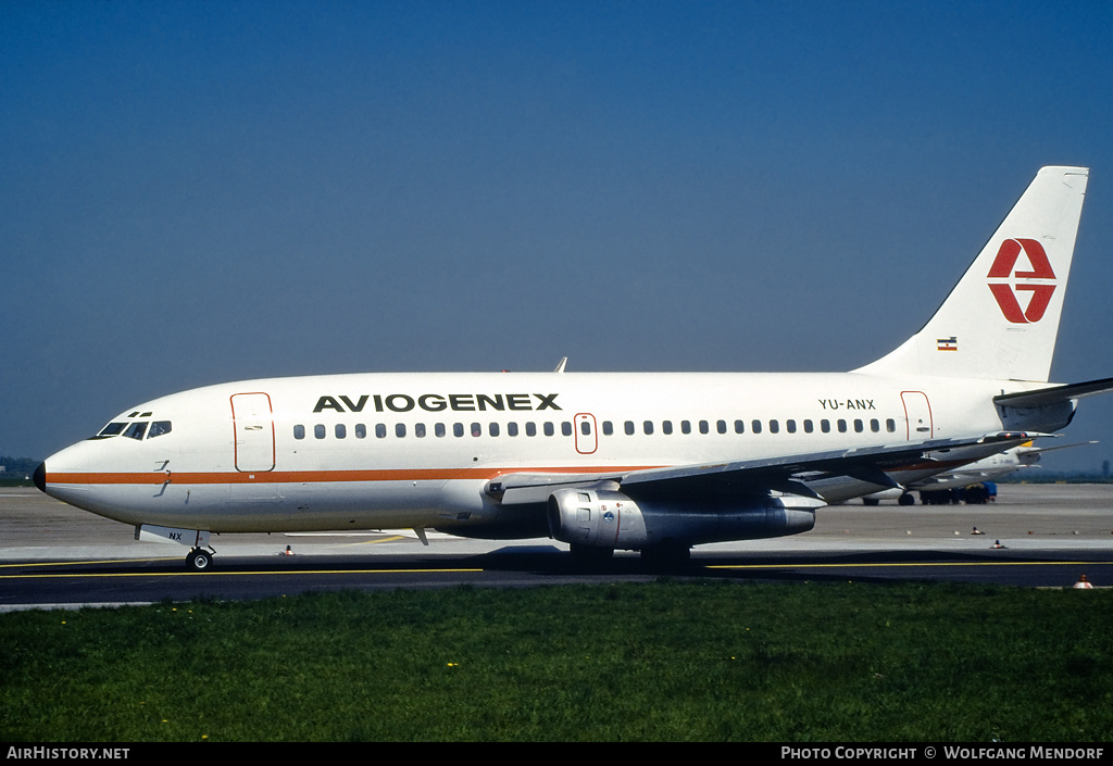 Aircraft Photo of YU-ANX | Boeing 737-281 | Aviogenex | AirHistory.net #515089