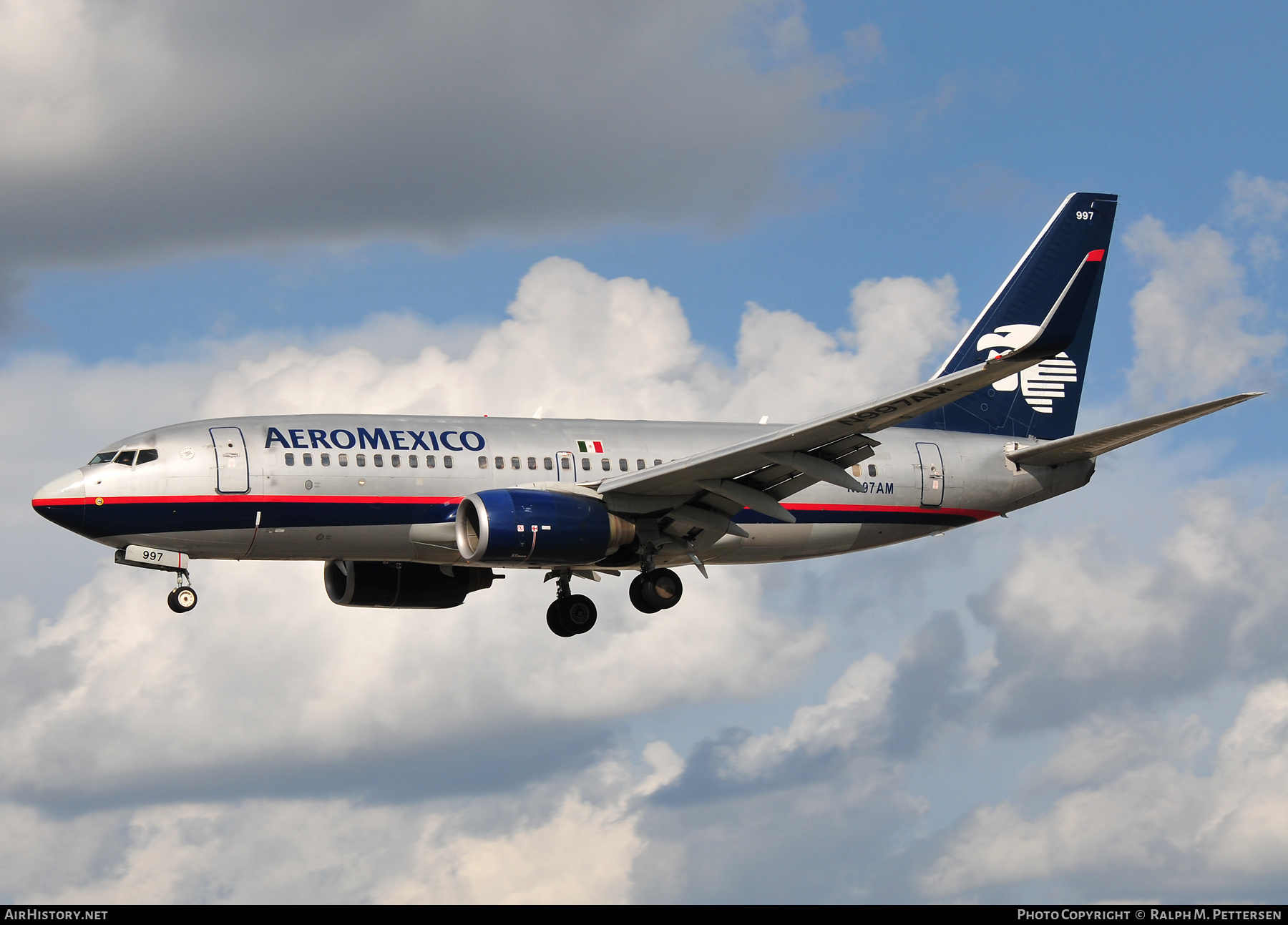 Aircraft Photo of N997AM | Boeing 737-76Q | AeroMéxico | AirHistory.net #515128