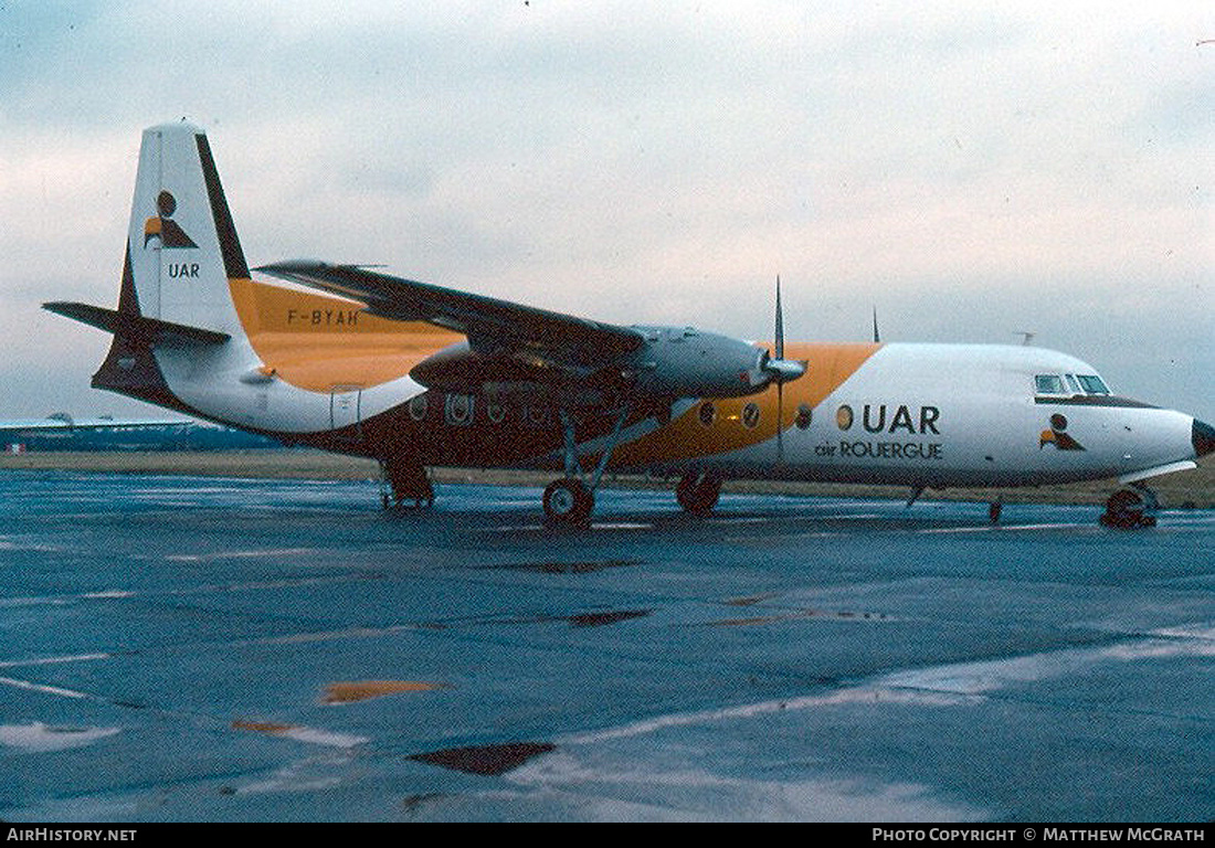 Aircraft Photo of F-BYAH | Fokker F27-200 Friendship | Air Rouergue | AirHistory.net #515136