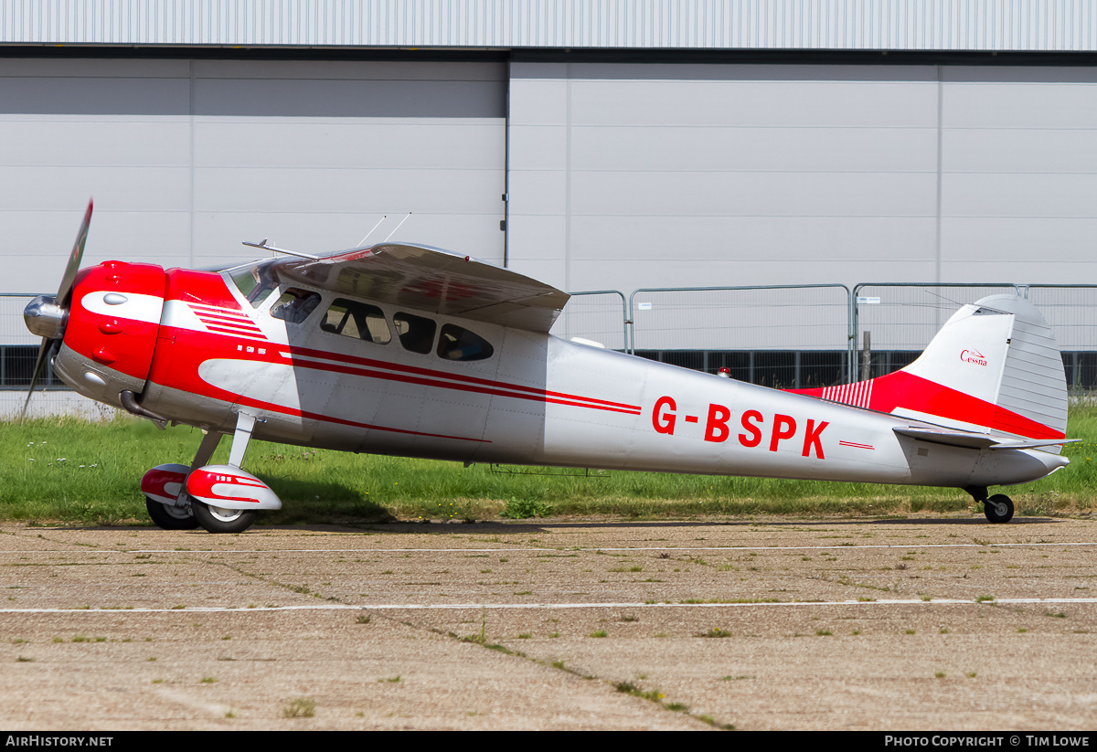 Aircraft Photo of G-BSPK | Cessna 195A | AirHistory.net #515173
