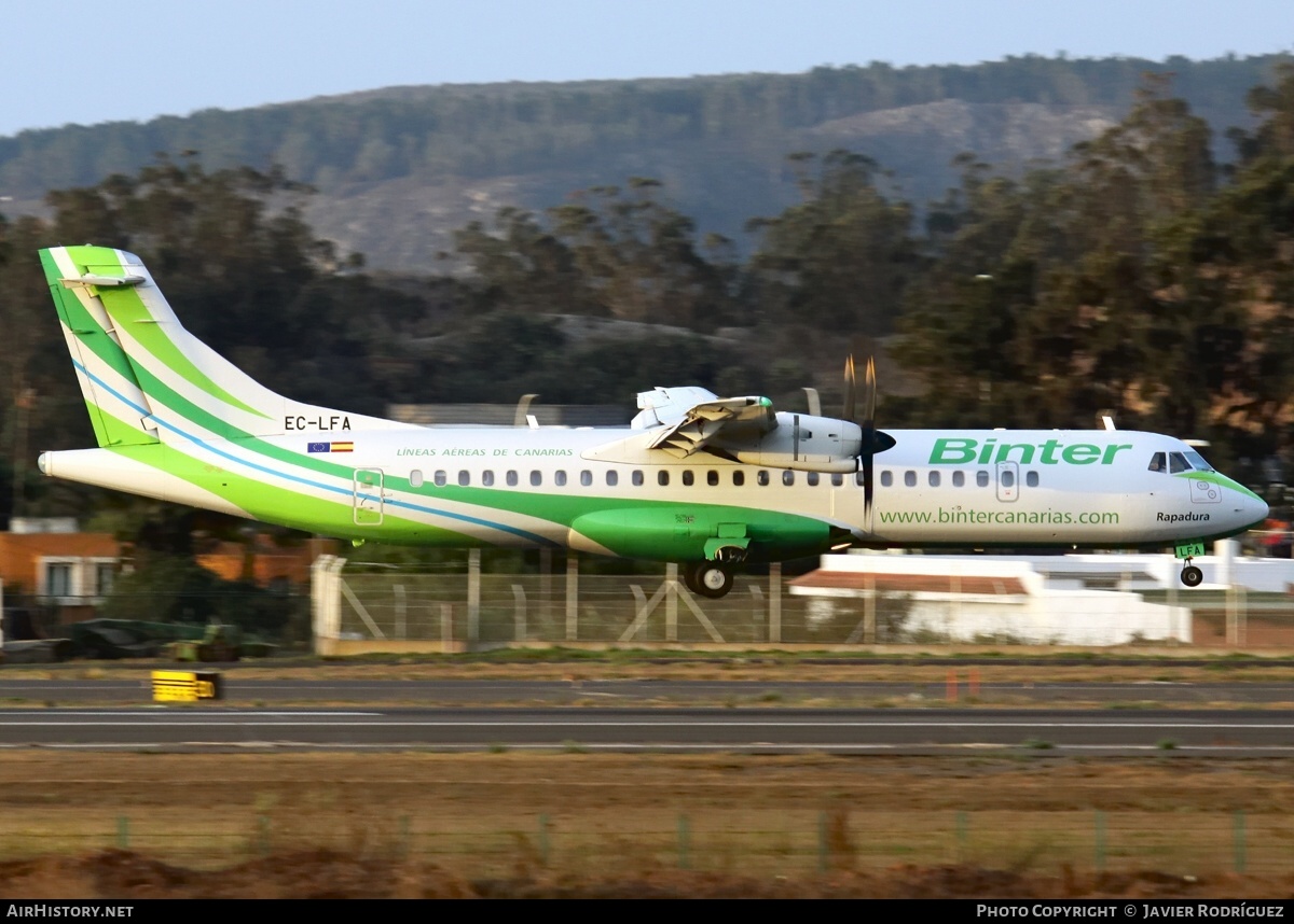 Aircraft Photo of EC-LFA | ATR ATR-72-500 (ATR-72-212A) | Binter Canarias | AirHistory.net #515193