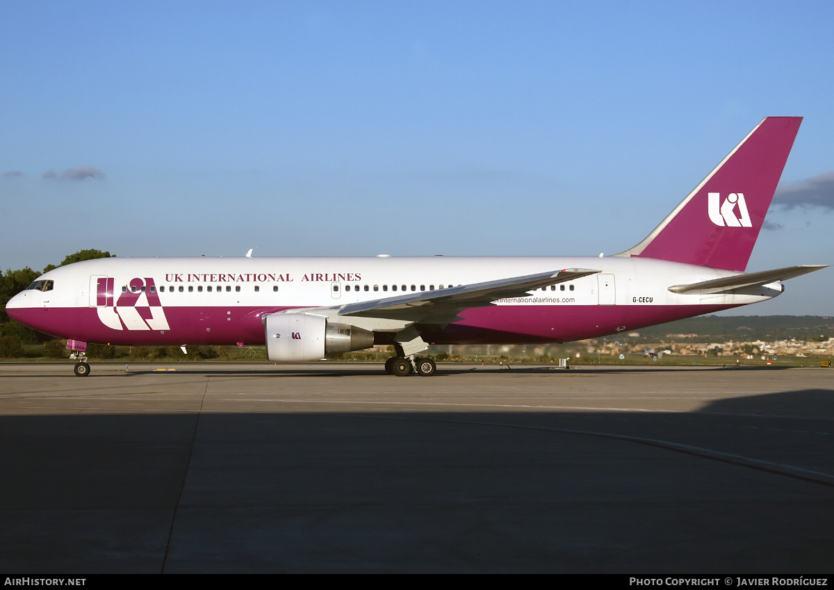 Aircraft Photo of G-CECU | Boeing 767-222 | UK International Airlines | AirHistory.net #515224
