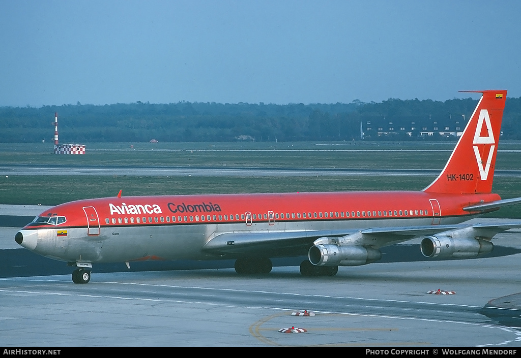 Aircraft Photo of HK-1402 | Boeing 707-359B | Avianca | AirHistory.net #515256