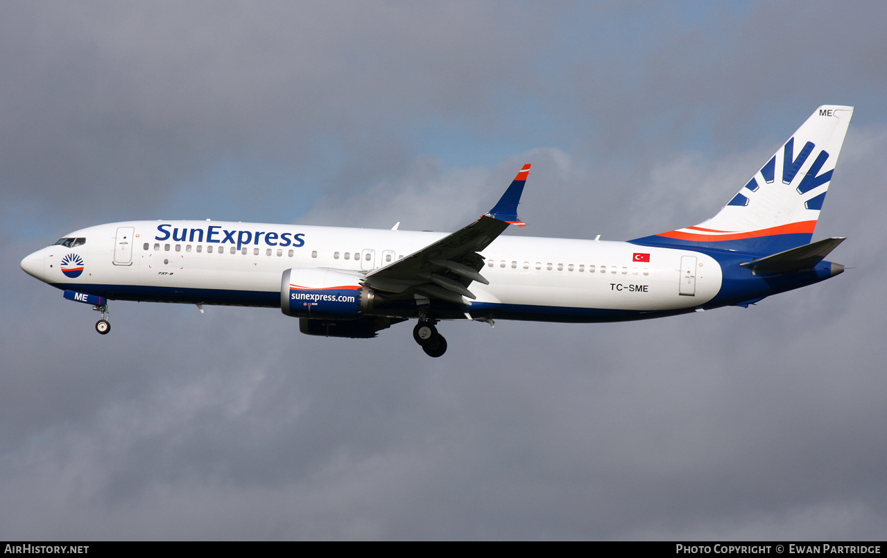 Aircraft Photo of TC-SME | Boeing 737-8 Max 8 | SunExpress | AirHistory.net #515321
