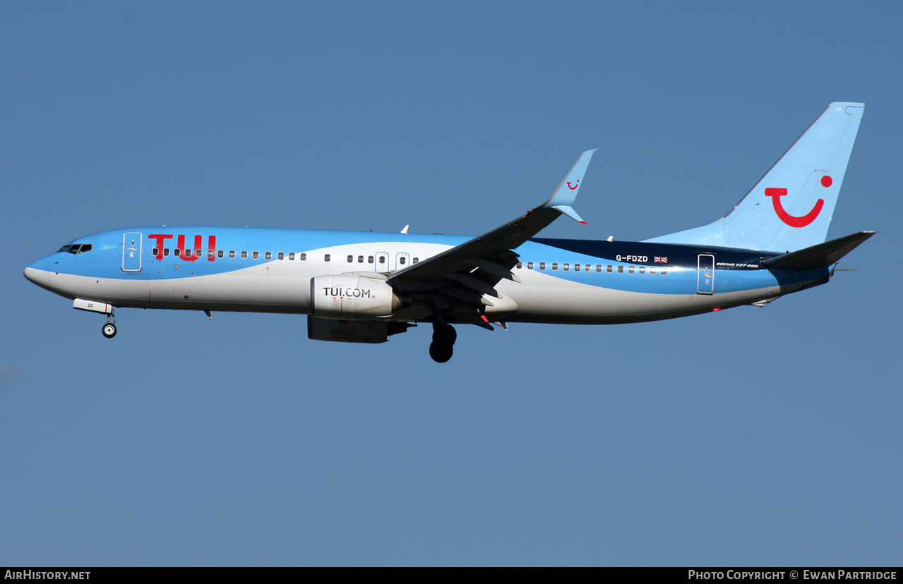 Aircraft Photo of G-FDZD | Boeing 737-8K5 | TUI | AirHistory.net #515323