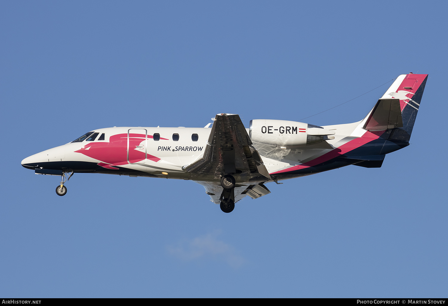 Aircraft Photo of OE-GRM | Cessna 560XL Citation XLS+ | Pink Sparrow | AirHistory.net #515377
