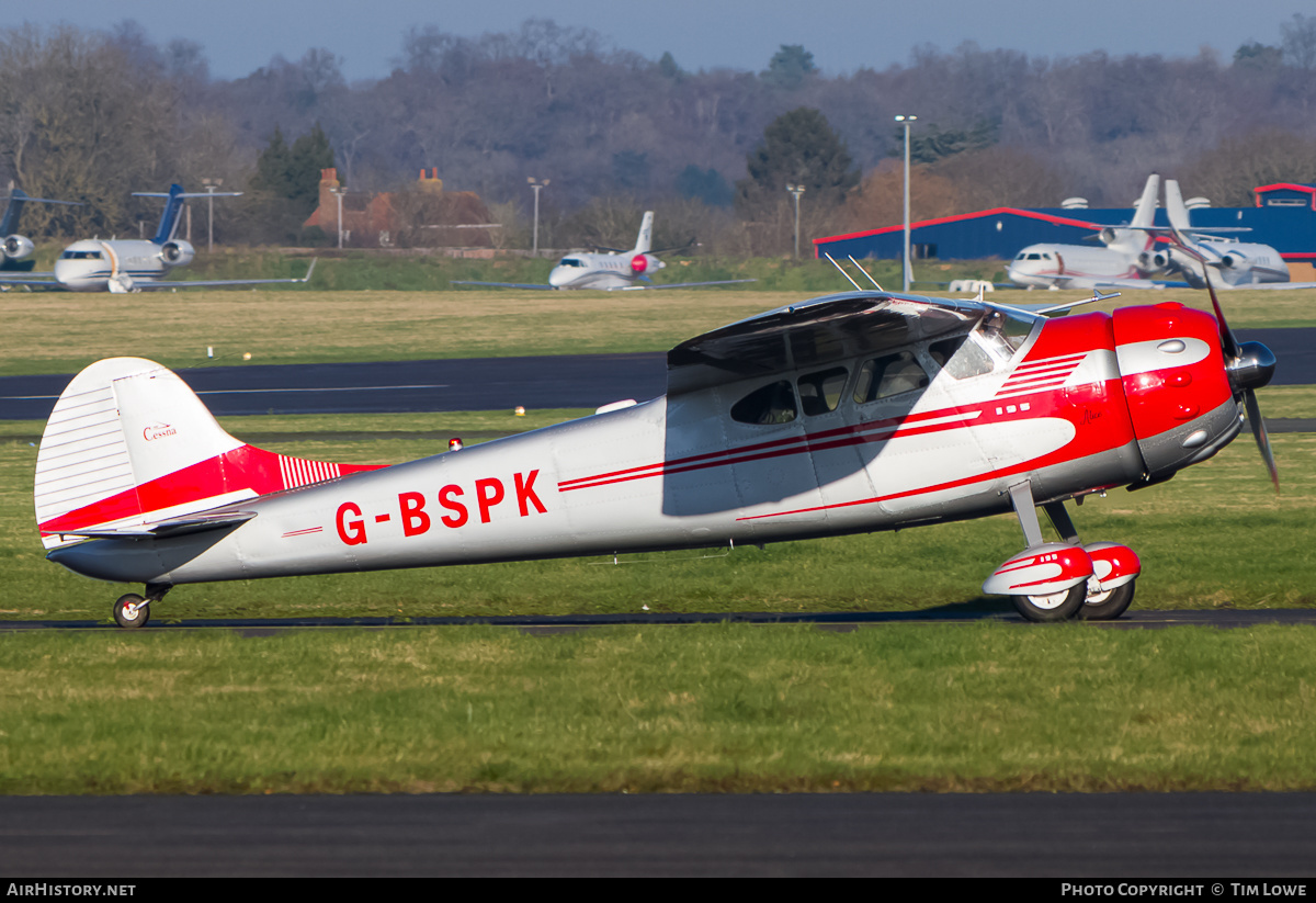 Aircraft Photo of G-BSPK | Cessna 195A | AirHistory.net #515407