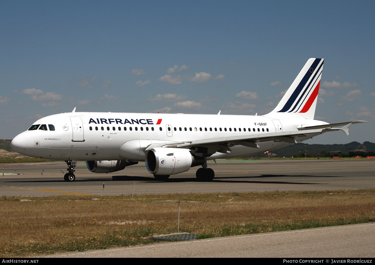 Aircraft Photo of F-GRXF | Airbus A319-111 | Air France | AirHistory.net #515478