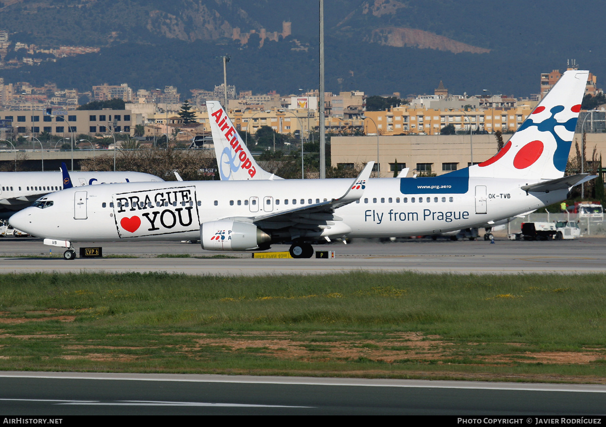 Aircraft Photo of OK-TVB | Boeing 737-8CX | Travel Service | AirHistory.net #515487