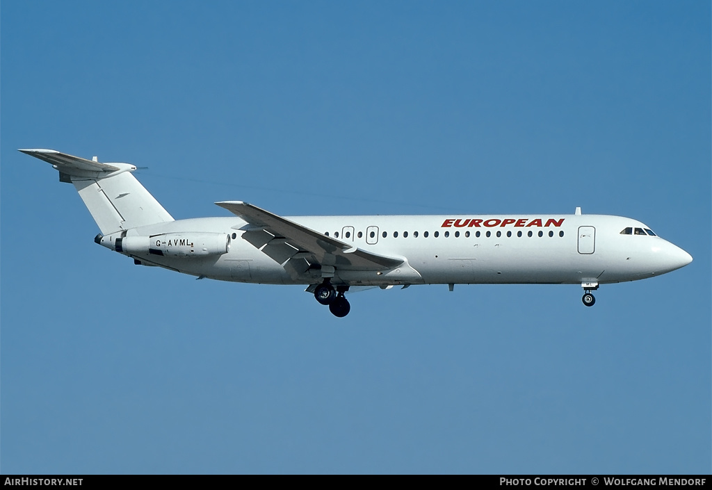Aircraft Photo of G-AVML | BAC 111-510ED One-Eleven | European Aircharter - EAL/EAC | AirHistory.net #515508