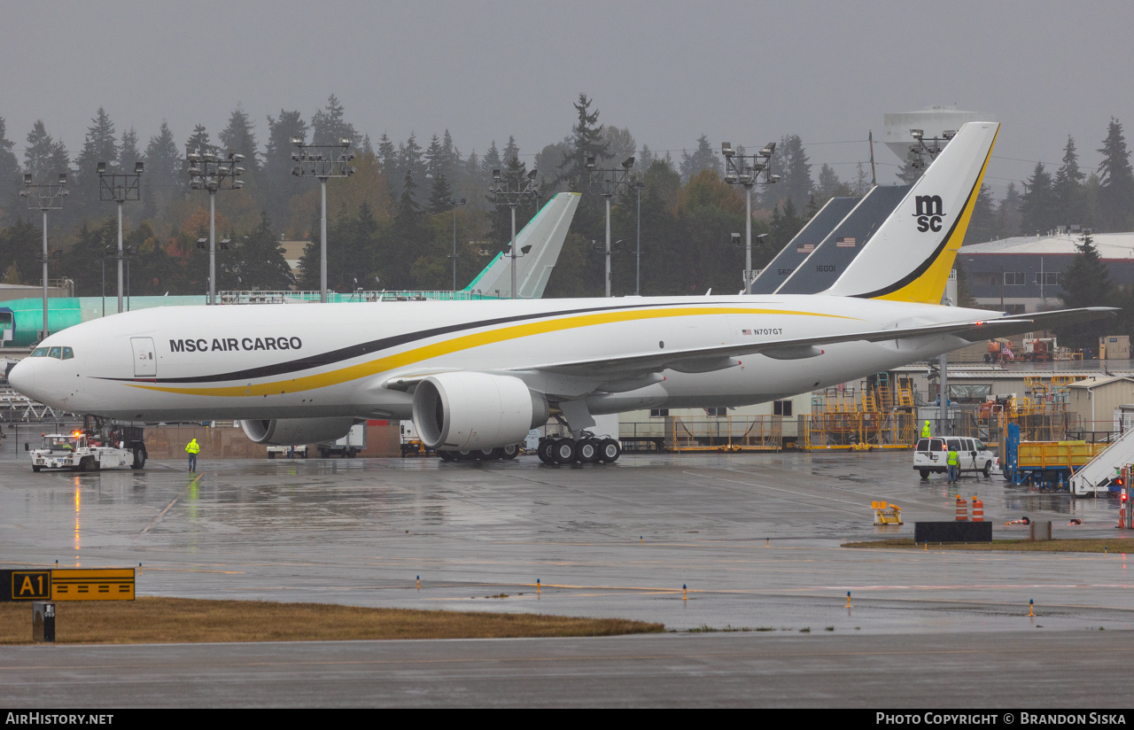 Aircraft Photo of N707GT | Boeing 777-F | MSC Air Cargo - Mediterranean Shipping Company | AirHistory.net #515592