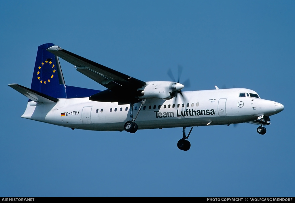 Aircraft Photo of D-AFFX | Fokker 50 | Team Lufthansa | AirHistory.net #515610