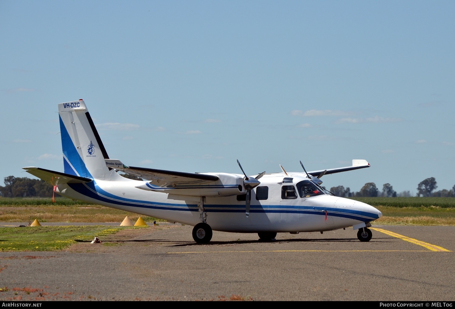 Aircraft Photo of VH-DZC | Rockwell 500S Shrike Commander | Brooks Grain | AirHistory.net #515621