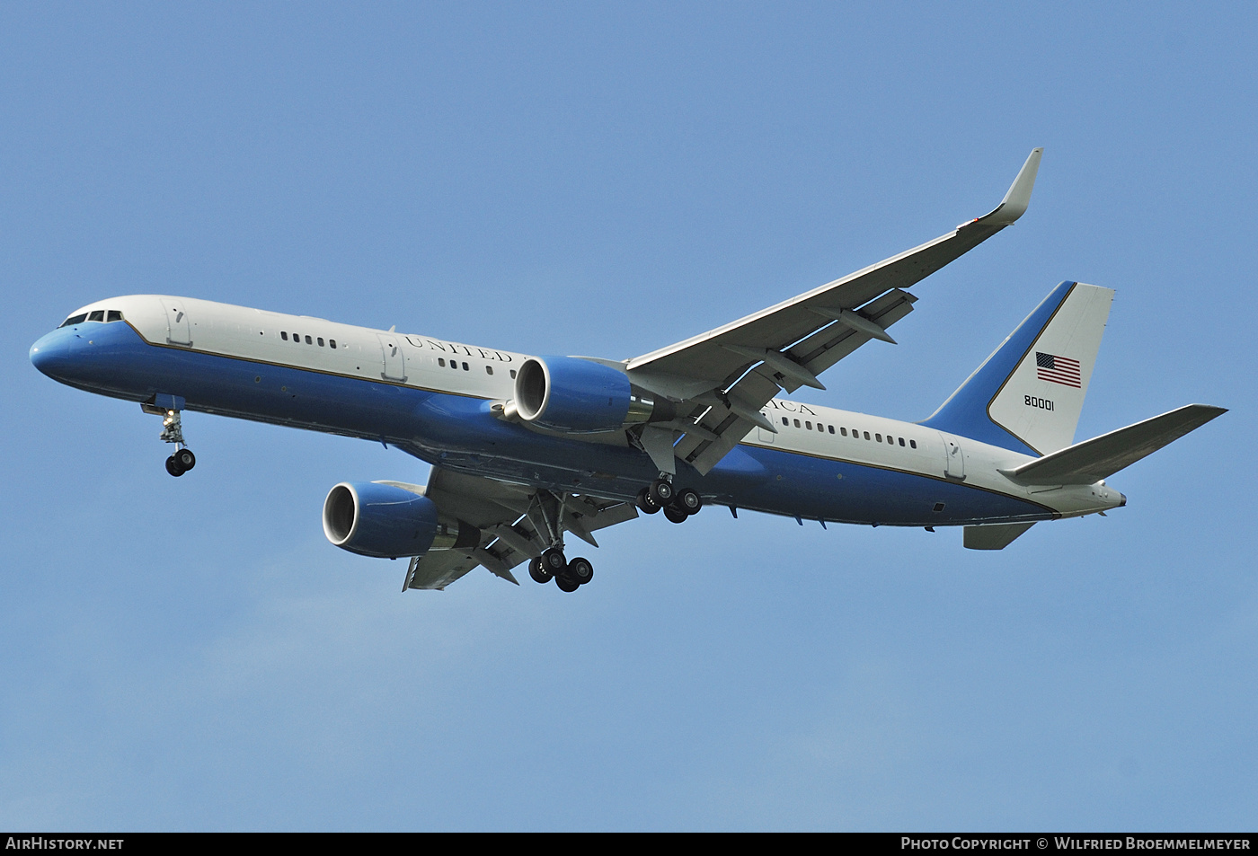 Aircraft Photo of 98-0001 / 80001 | Boeing C-32A (757-200) | USA - Air Force | AirHistory.net #515649