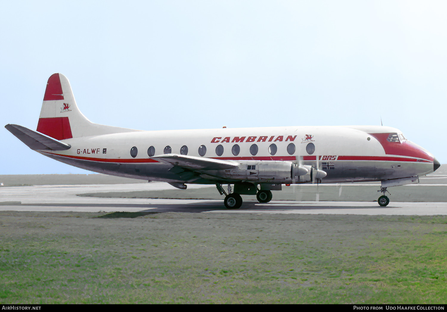 Aircraft Photo of G-ALWF | Vickers 701 Viscount | Cambrian Airways | AirHistory.net #515707