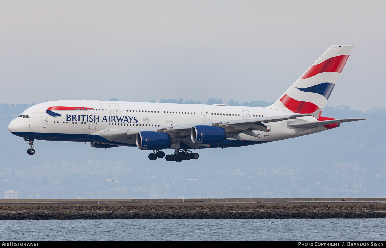 Aircraft Photo of G-XLEK | Airbus A380-841 | British Airways | AirHistory.net #515712