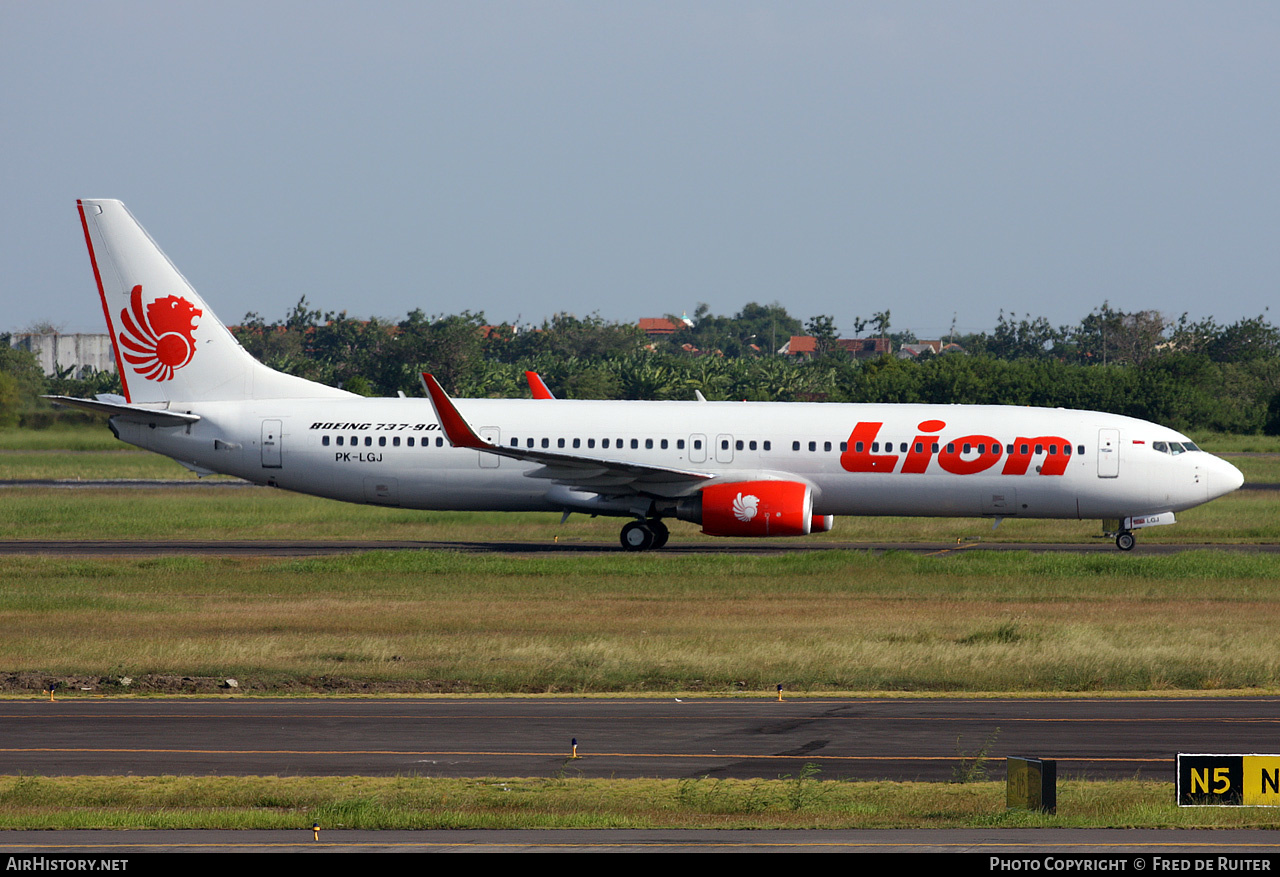 Aircraft Photo of PK-LGJ | Boeing 737-9GP/ER | Lion Air | AirHistory.net #515720