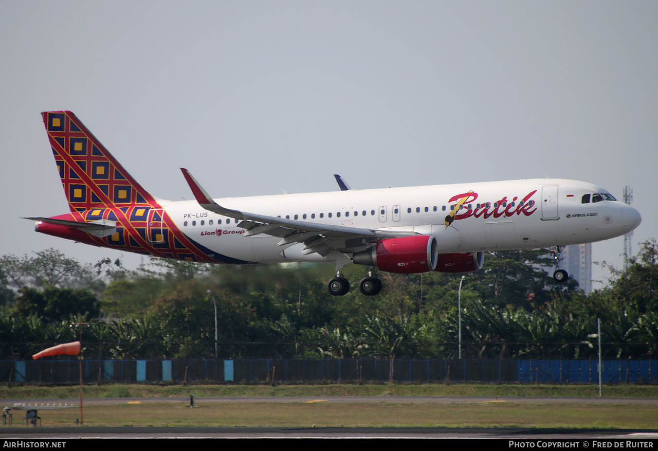Aircraft Photo of PK-LUS | Airbus A320-214 | Batik Air | AirHistory.net #515723