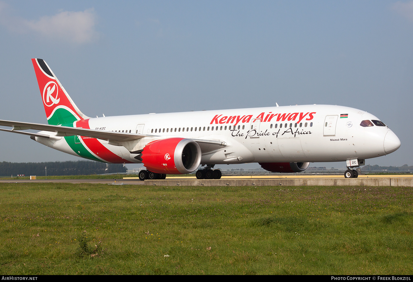 Aircraft Photo of 5Y-KZC | Boeing 787-8 Dreamliner | Kenya Airways | AirHistory.net #515736