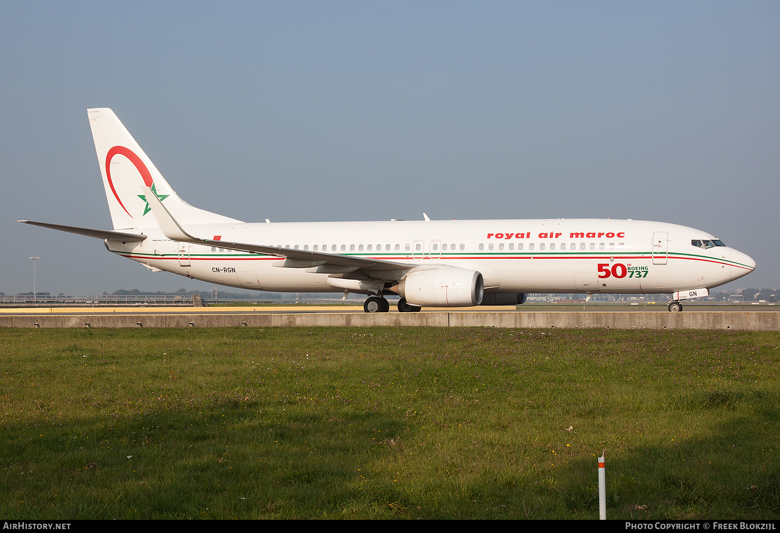 Aircraft Photo of CN-RGN | Boeing 737-8B6 | Royal Air Maroc - RAM | AirHistory.net #515737