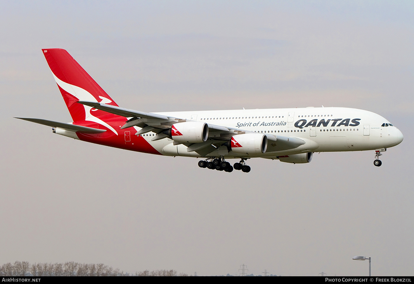 Aircraft Photo of VH-OQH | Airbus A380-842 | Qantas | AirHistory.net #515796