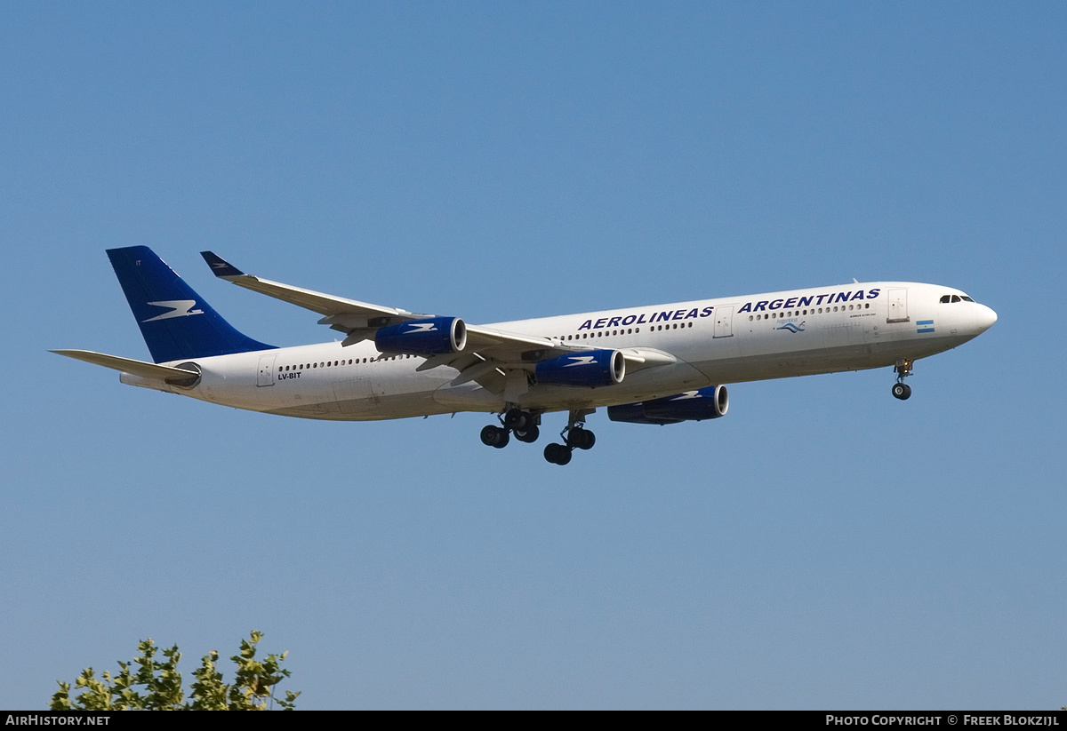 Aircraft Photo of LV-BIT | Airbus A340-313 | Aerolíneas Argentinas | AirHistory.net #515882