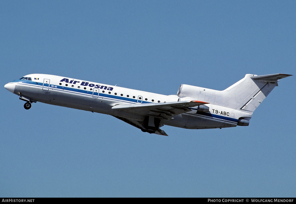 Aircraft Photo of T9-ABC | Yakovlev Yak-42D | Air Bosna | AirHistory.net #515925