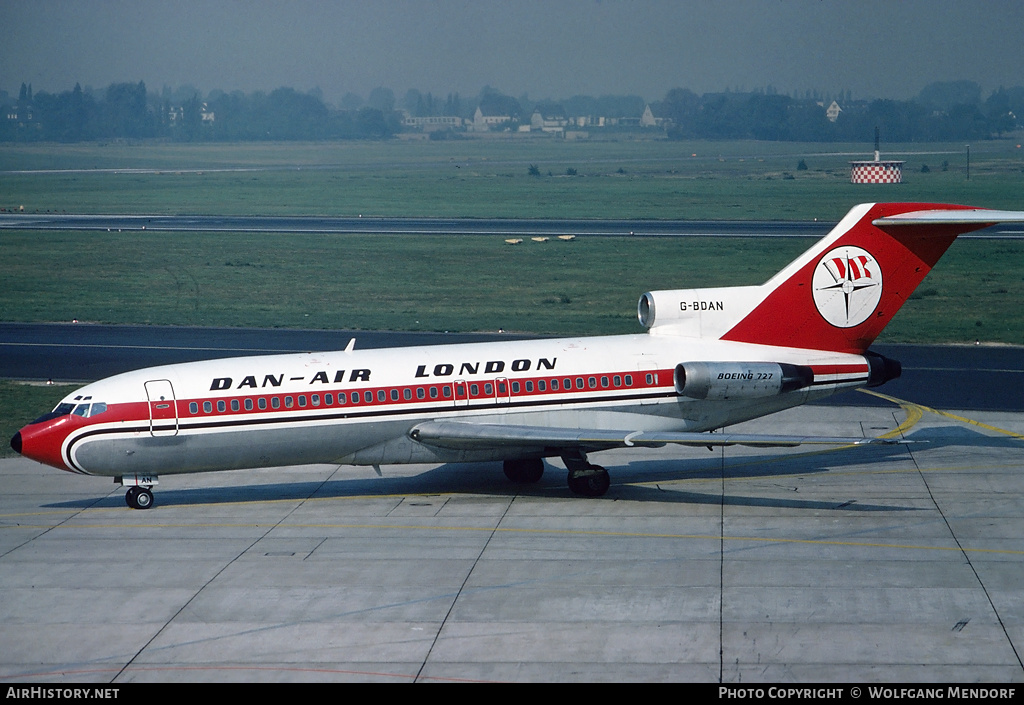 Aircraft Photo of G-BDAN | Boeing 727-46 | Dan-Air London | AirHistory.net #515926