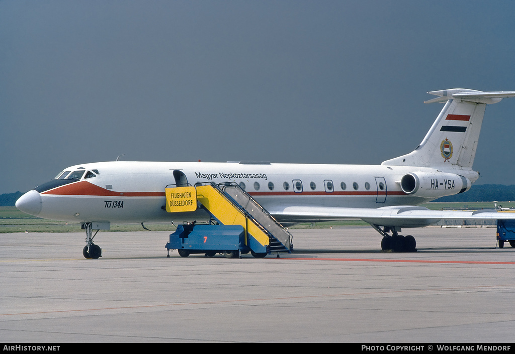 Aircraft Photo of HA-YSA | Tupolev Tu-134A | Hungary - Government | AirHistory.net #515941