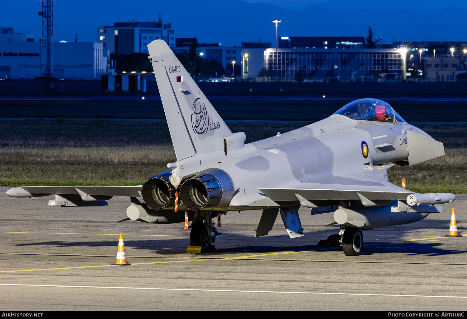 Aircraft Photo of QA408 / ZR509 | Eurofighter EF-2000 Typhoon | Qatar - Air Force | AirHistory.net #515998