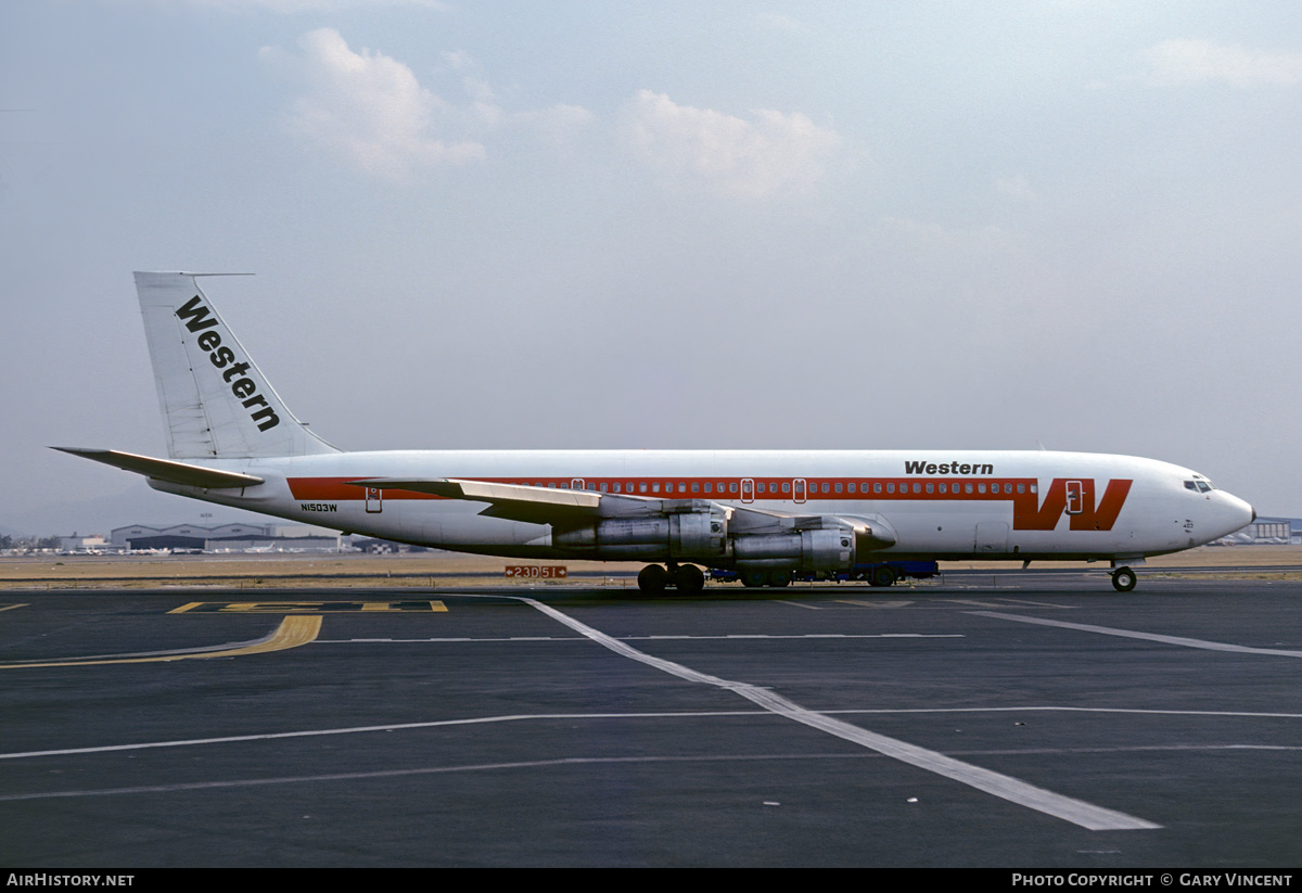 Aircraft Photo of N1503W | Boeing 707-347C | Western Airlines | AirHistory.net #516018