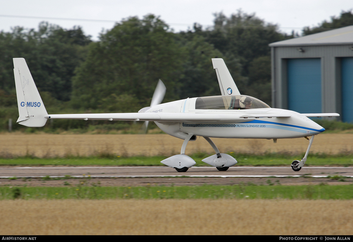 Aircraft Photo of G-MUSO | Rutan 61 Long-EZ | AirHistory.net #516022