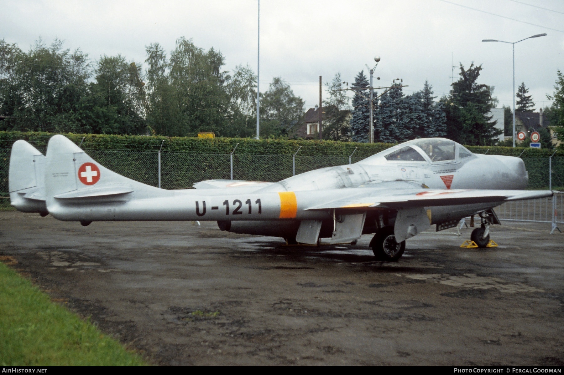 Aircraft Photo of U-1211 | De Havilland D.H. 115 Vampire T55 | Switzerland - Air Force | AirHistory.net #516033