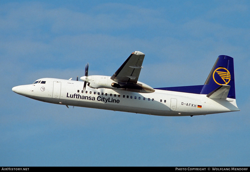 Aircraft Photo of D-AFKH | Fokker 50 | Lufthansa CityLine | AirHistory.net #516060