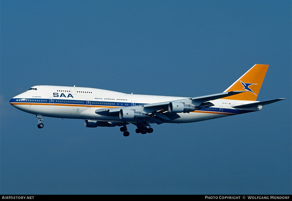 Aircraft Photo of ZS-SAT | Boeing 747-344 | South African Airways - Suid-Afrikaanse Lugdiens | AirHistory.net #516113