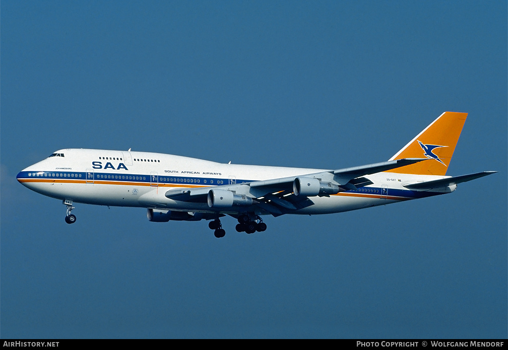 Aircraft Photo of ZS-SAT | Boeing 747-344 | South African Airways - Suid-Afrikaanse Lugdiens | AirHistory.net #516113
